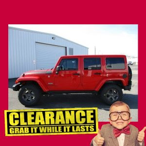 2018 Wrangler Clearance Sale