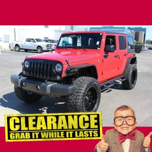 Jeep Wrangler $299/ Mo. Clearance Sale