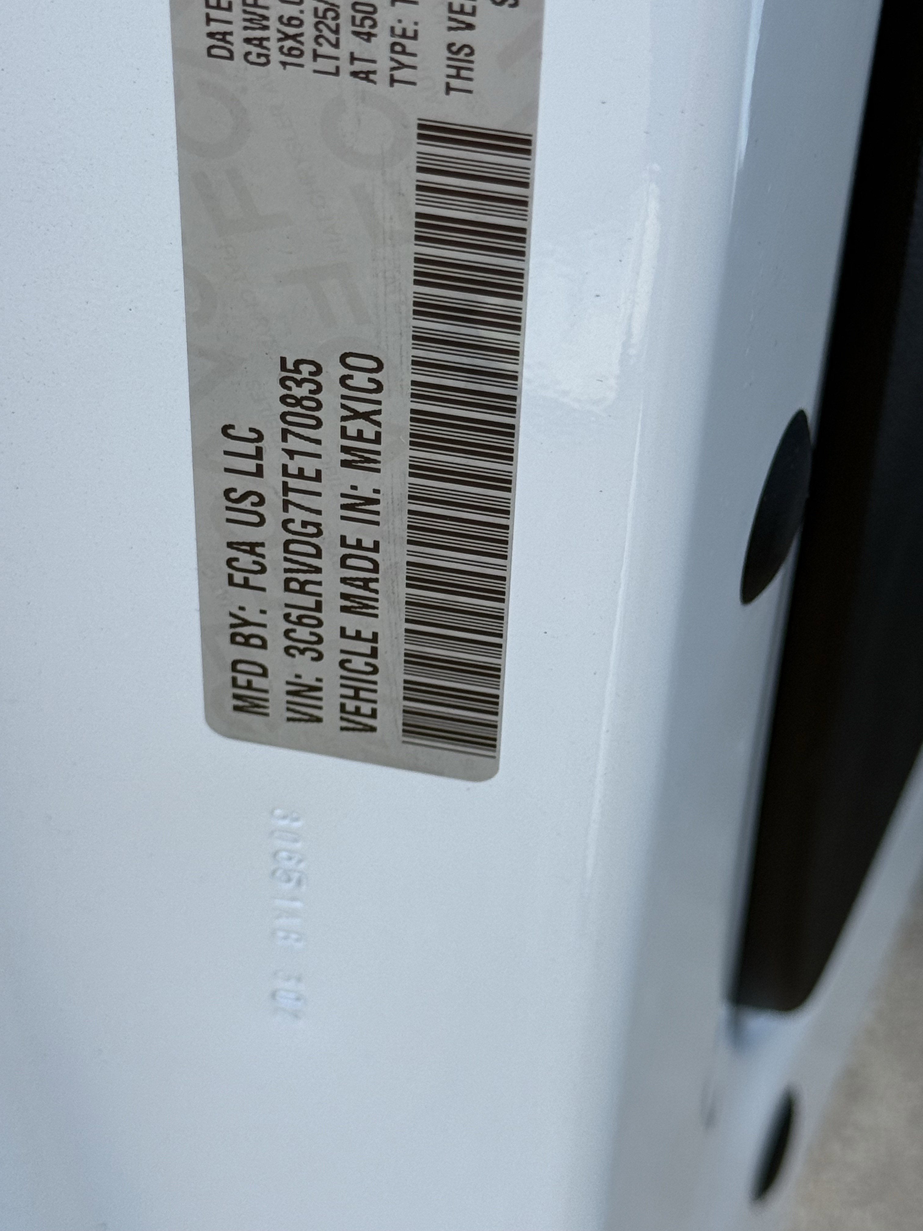 2026 RAM Promaster PROMASTER 2500