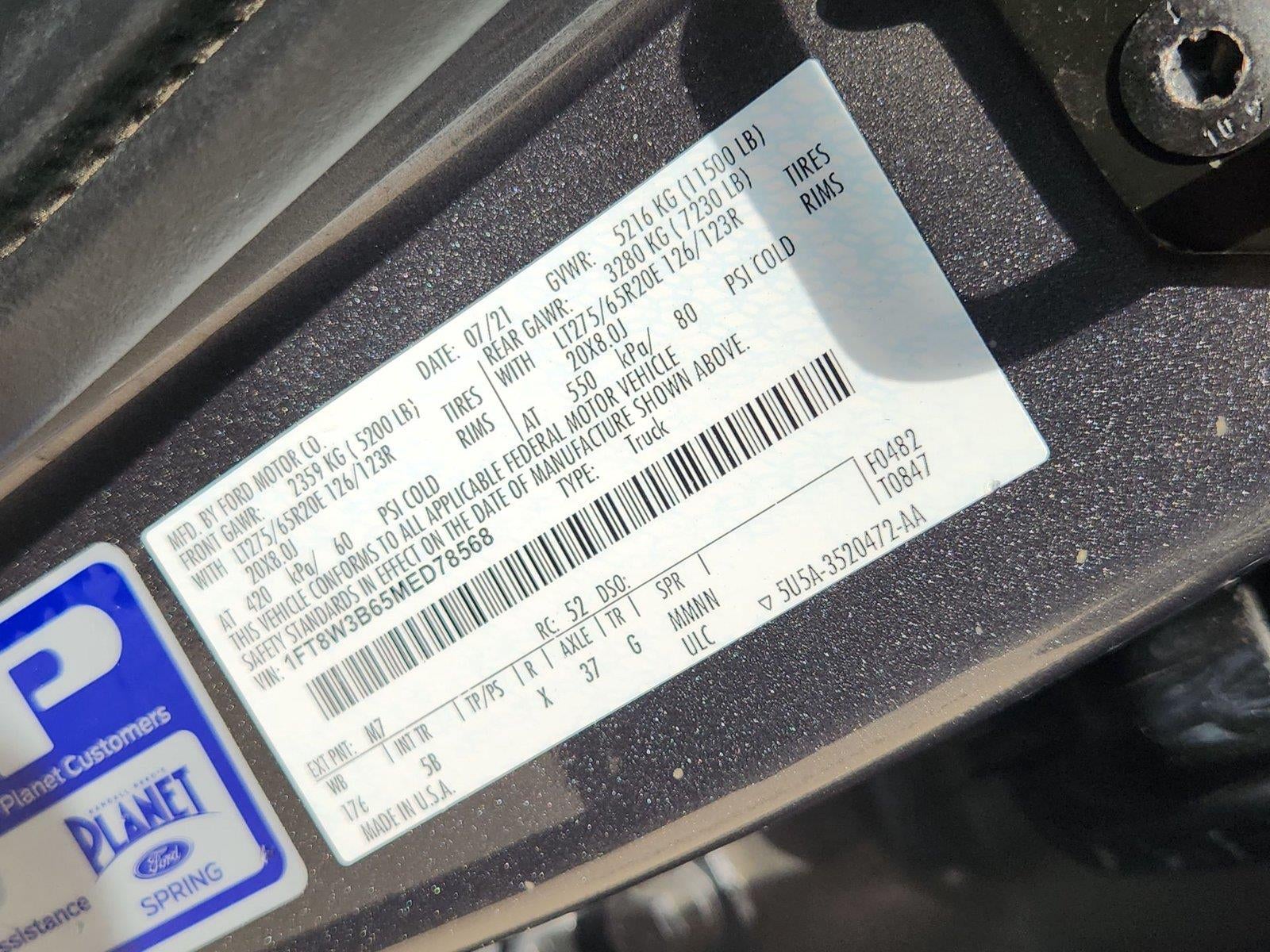 2021 Ford Super Duty F-350 SRW LARIAT