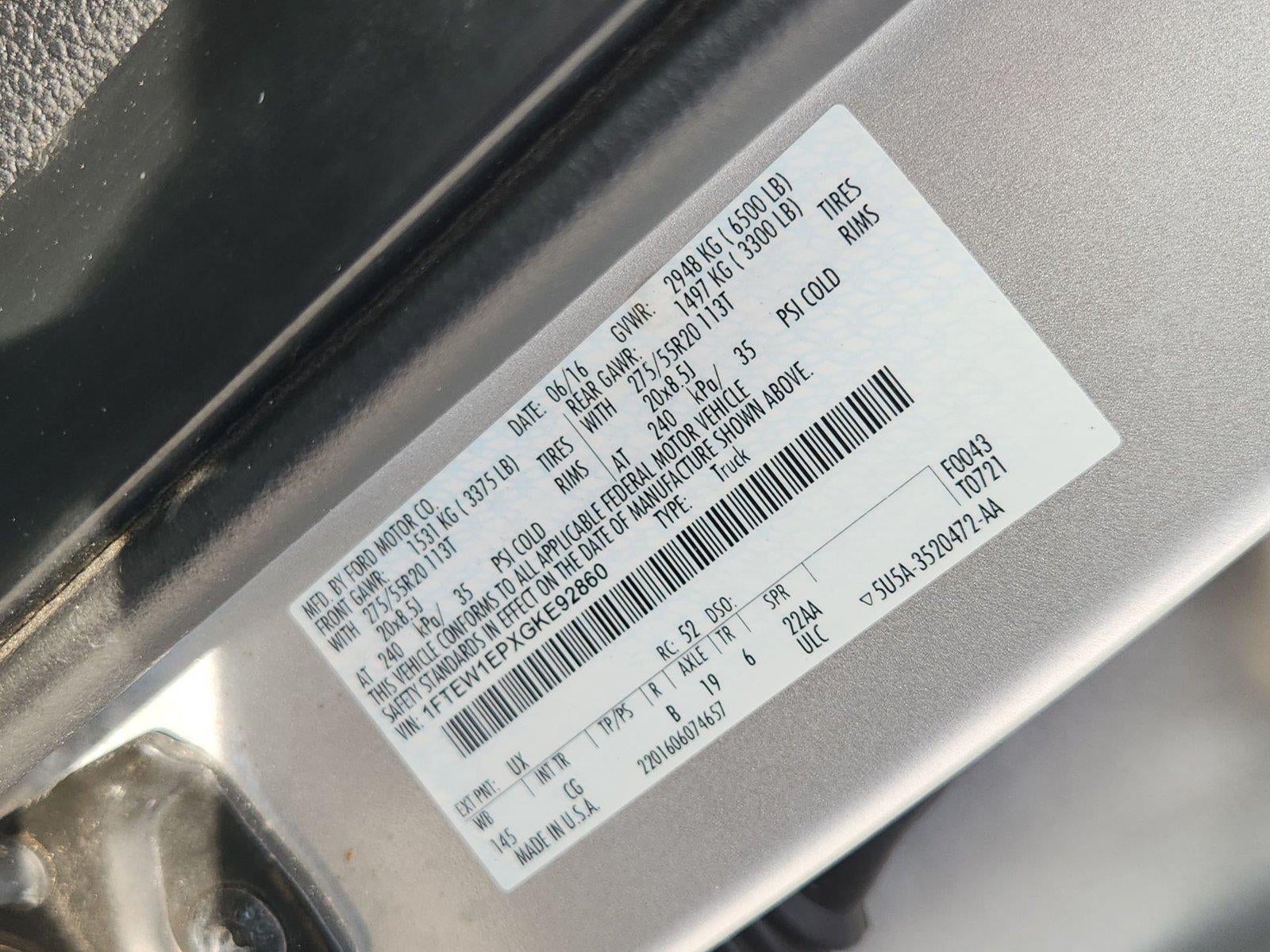 2016 Ford F150 PU Base