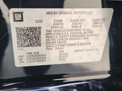 2021 Chevrolet Silverado 2500Hd LT