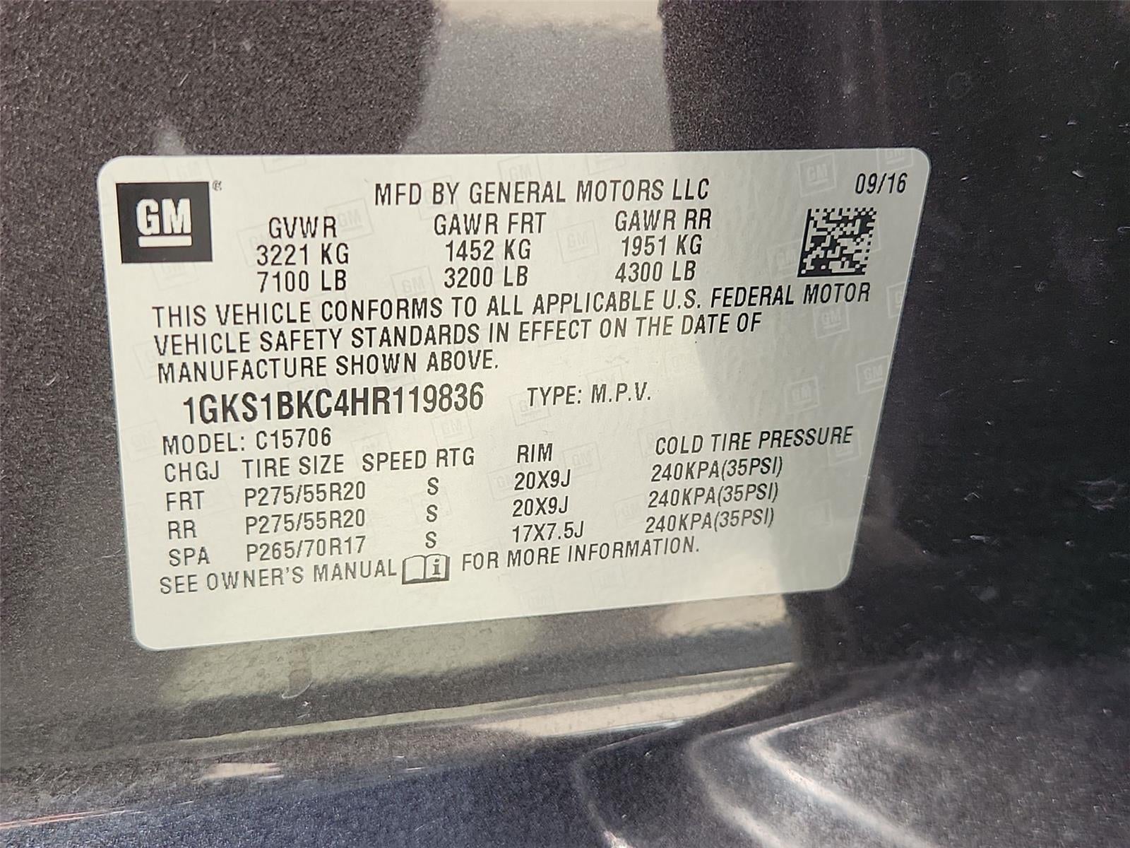 2017 GMC Yukon SLT