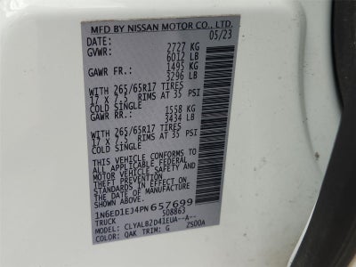 2023 Nissan Frontier SV