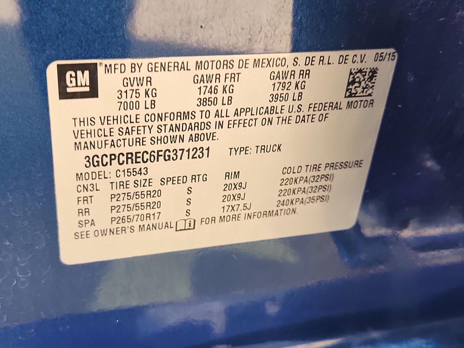 2015 Chevrolet Silverado 1500 LT