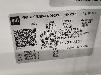 2022 GMC Sierra 1500 Limited SLT