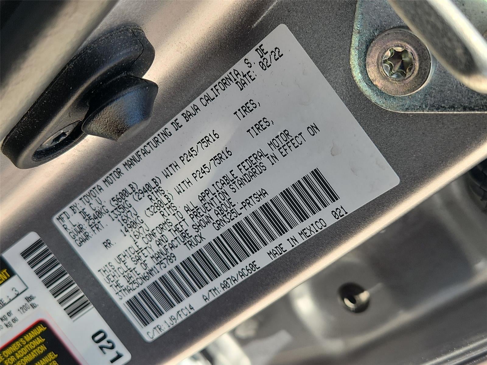 2022 Toyota Tacoma SR5 V6