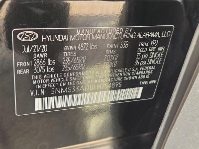 2020 Hyundai Santa Fe SEL