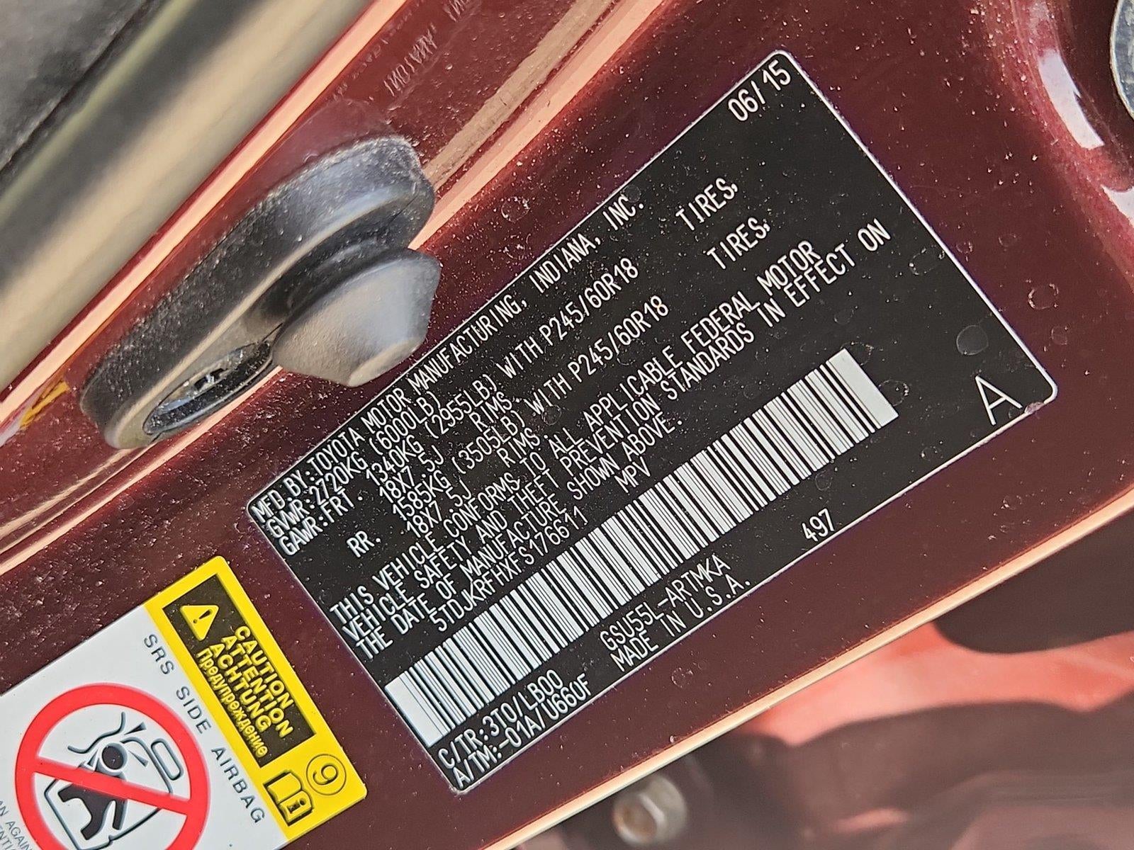 2015 Toyota Highlander XLE