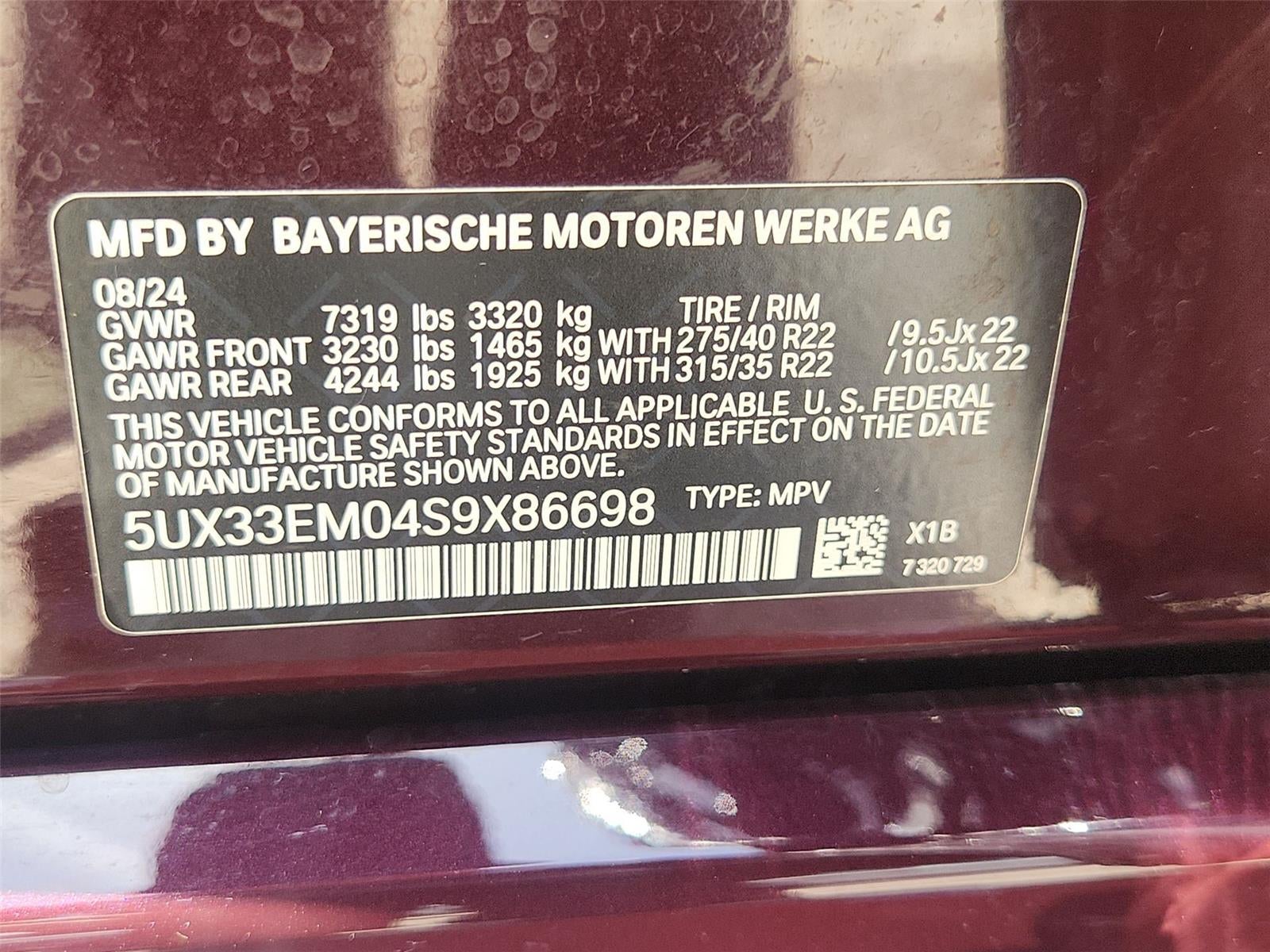 2025 BMW X7 M60i