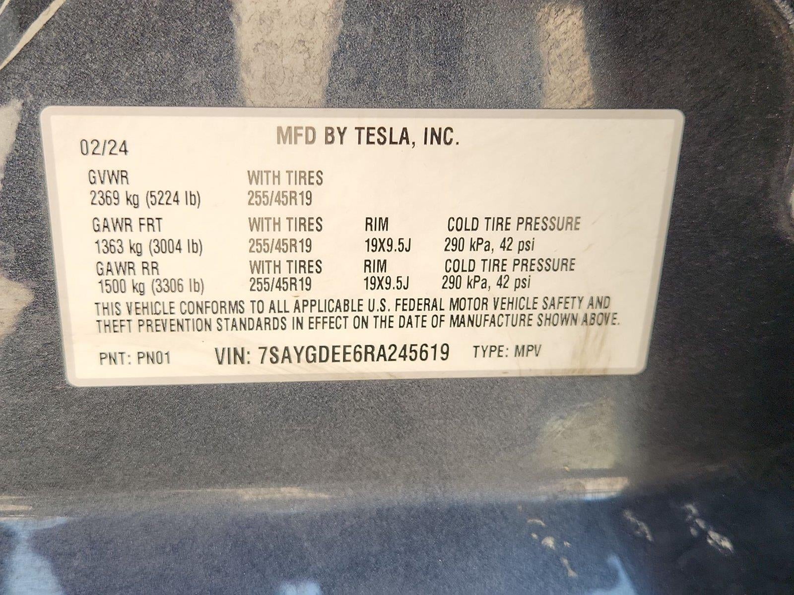 2024 Tesla Model Y Long Range
