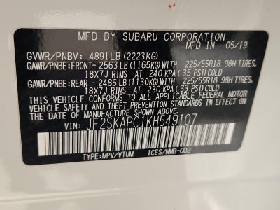 2019 Subaru Forester Sport
