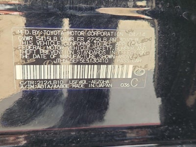 2014 Lexus LS 460 4dr Sdn RWD