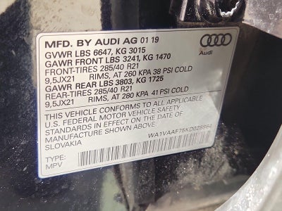 2019 Audi Q7 Prestige