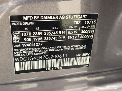 2016 Mercedes-Benz GLA GLA 250