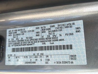 2024 Ford F150 PU XLT