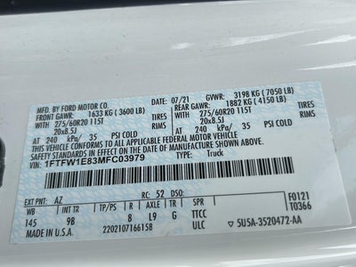 2021 Ford F-150 Platinum