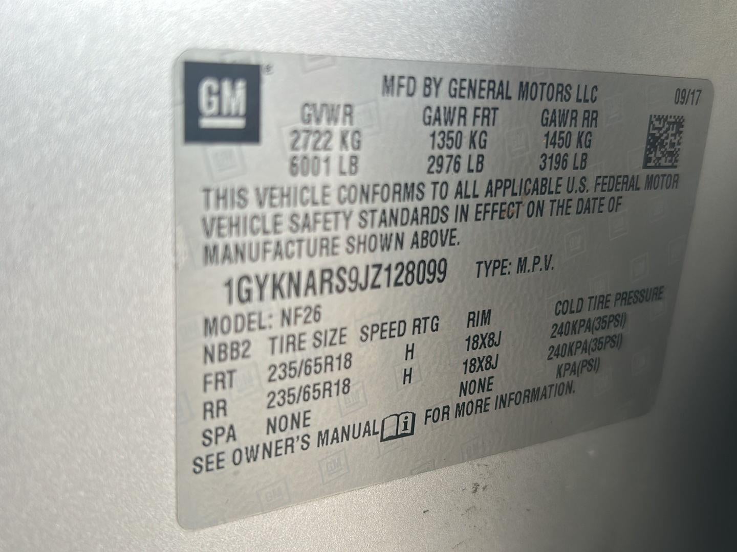 2018 Cadillac XT5 FWD