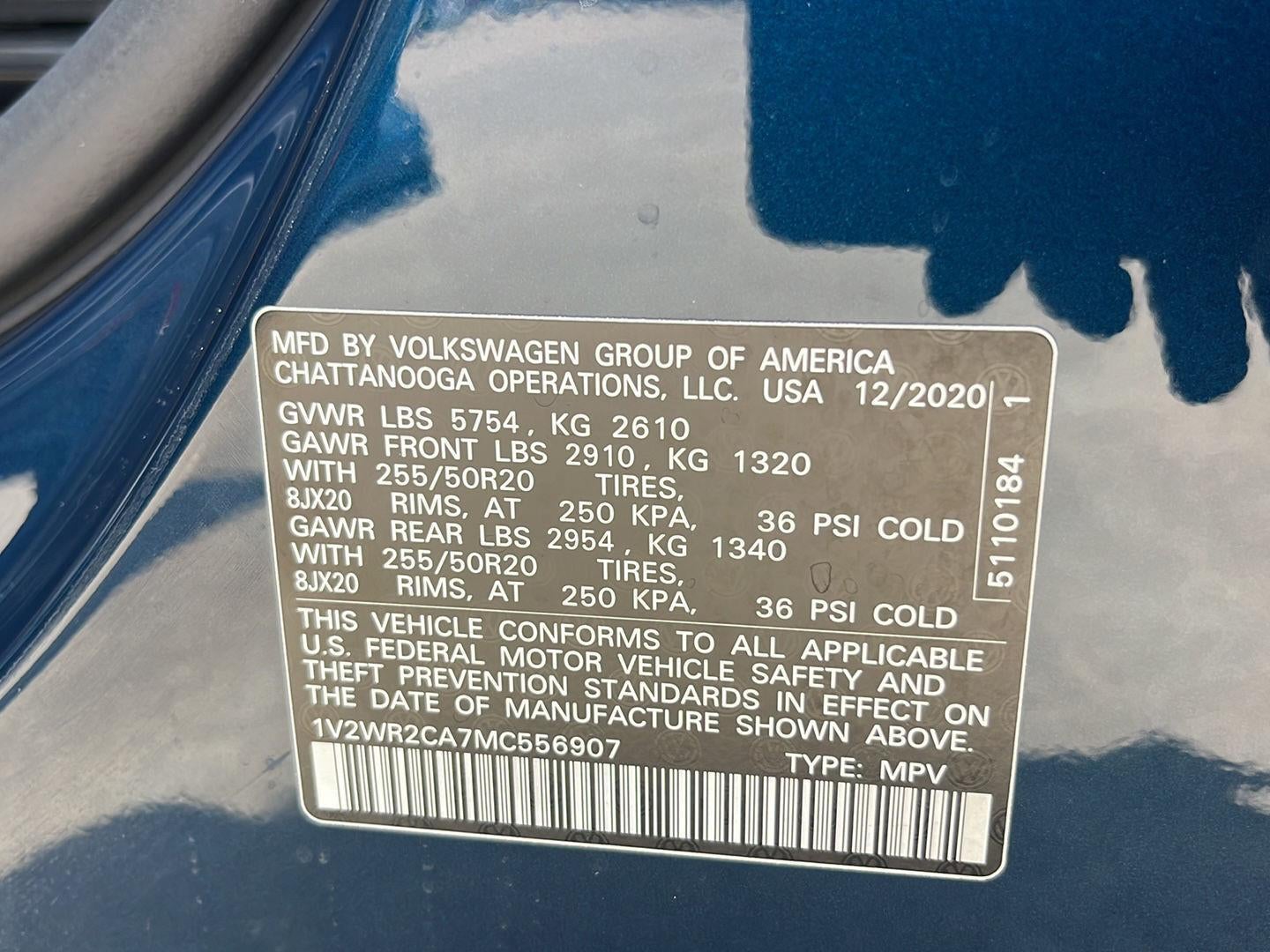 2021 Volkswagen Atlas 3.6L V6 SE w/Technology