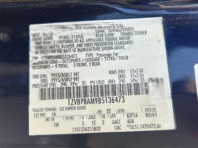 2011 Ford Mustang V6
