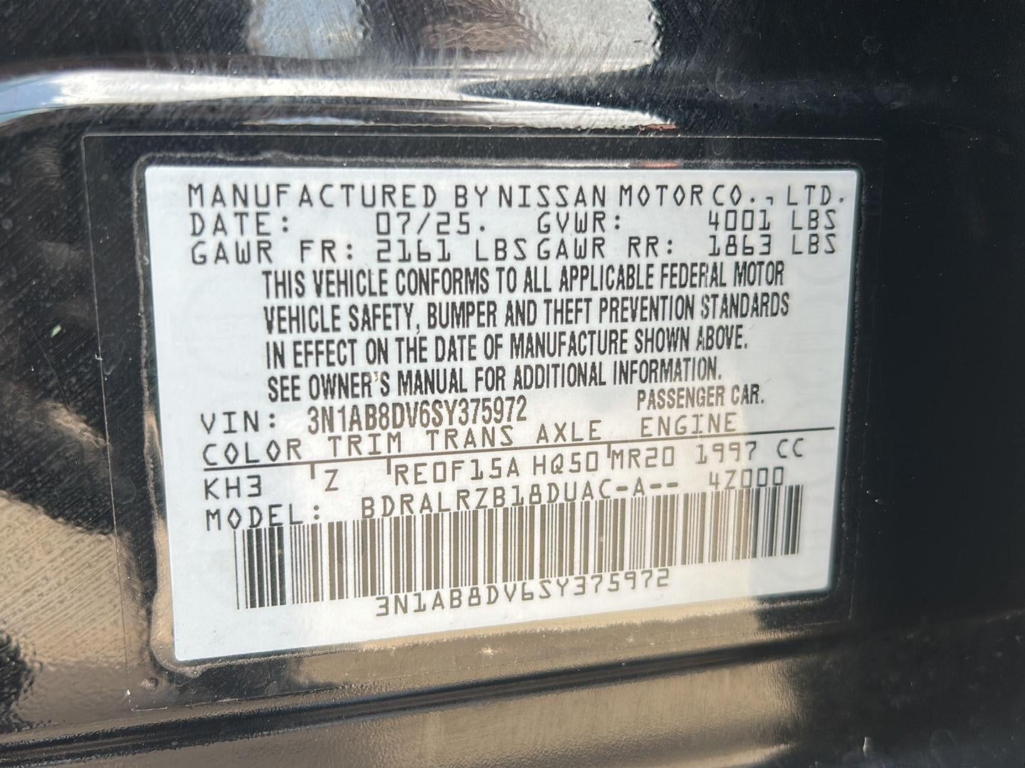 2025 Nissan Sentra SR