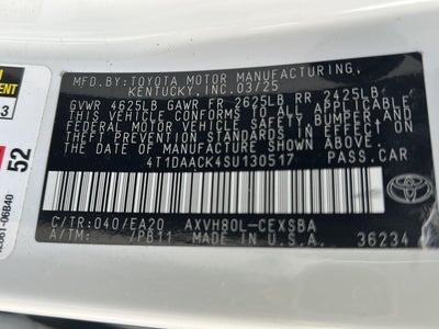 2025 Toyota Camry SE