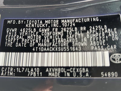 2025 Toyota Camry XLE
