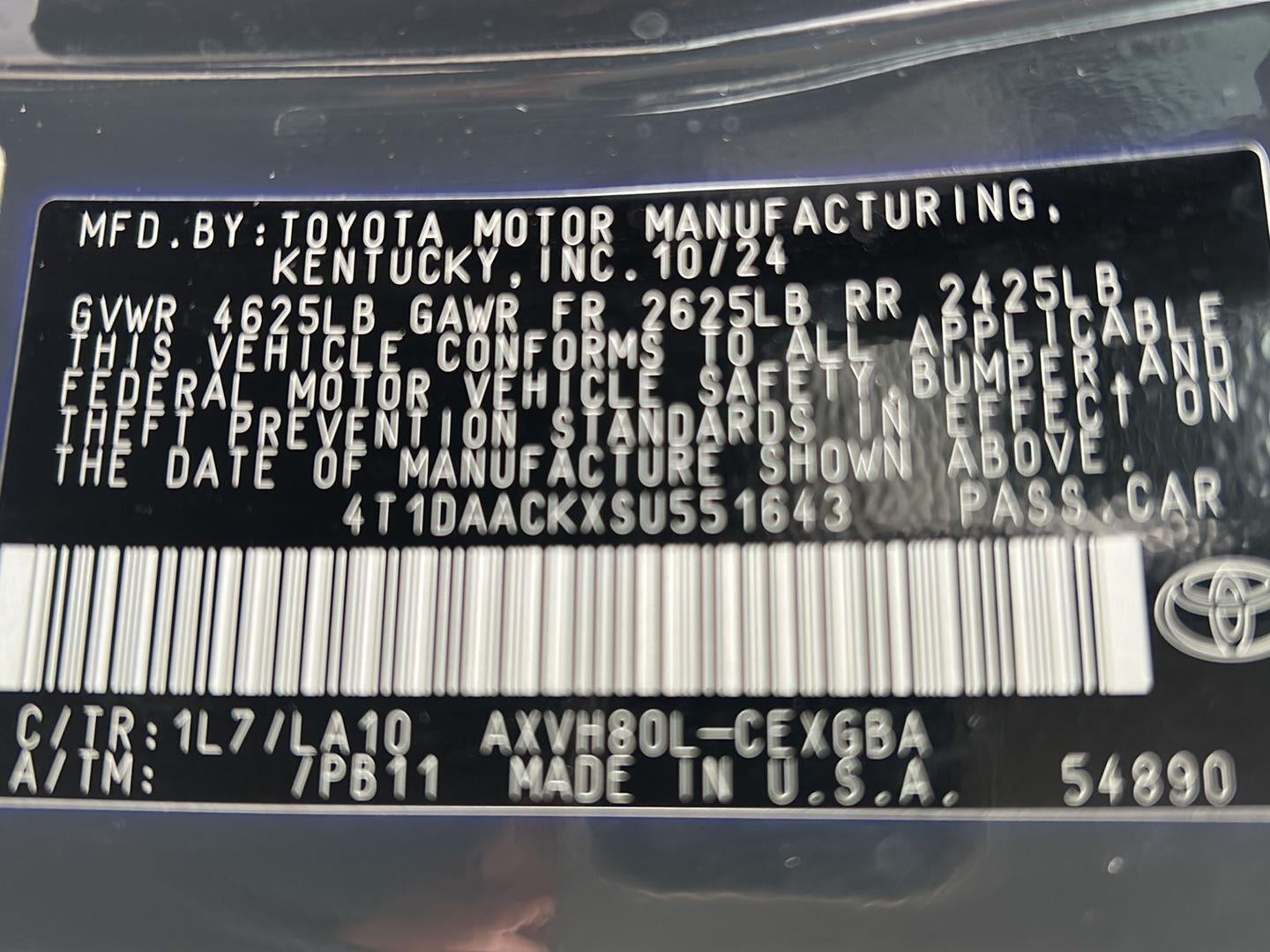 2025 Toyota Camry XLE