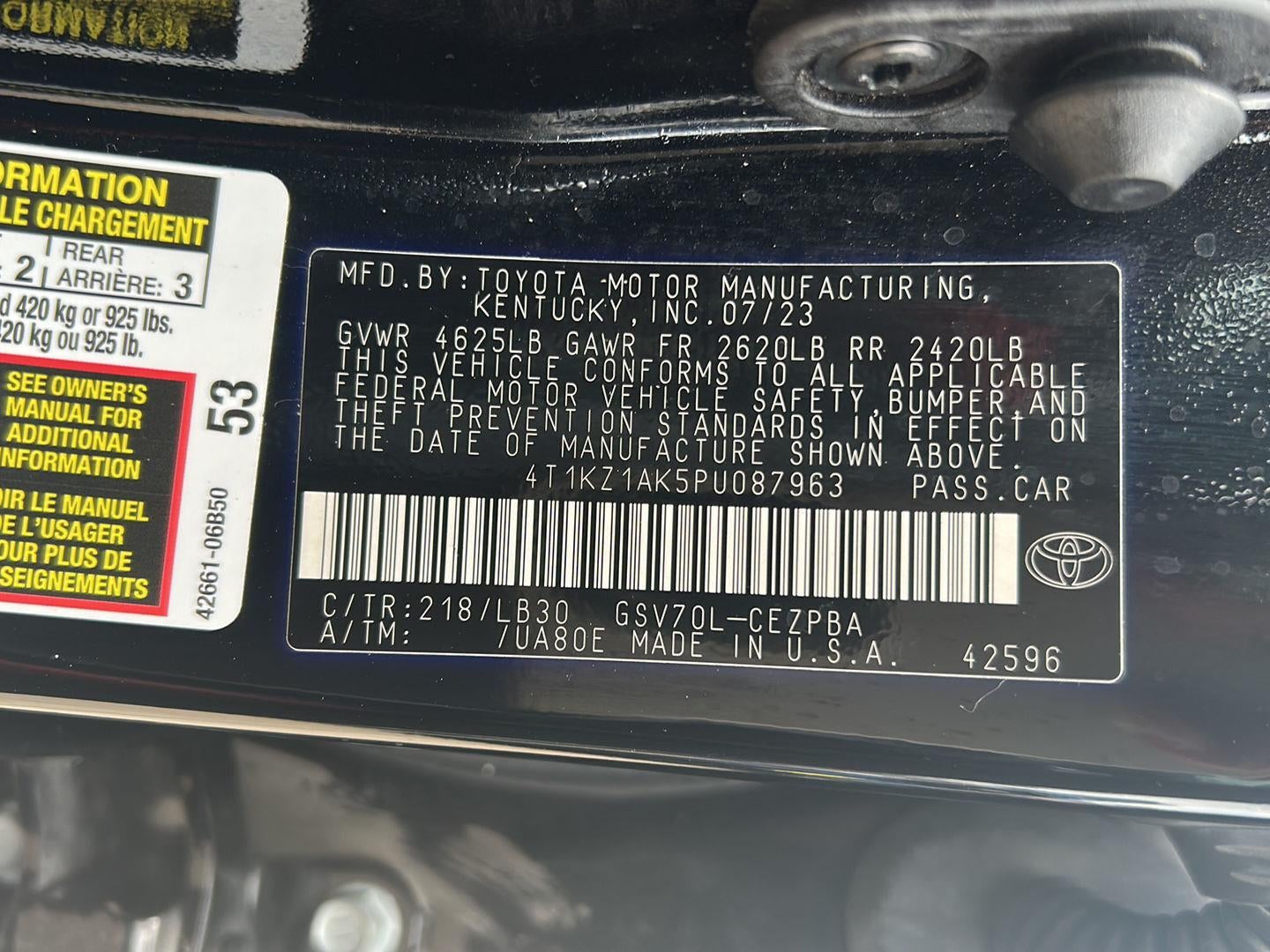 2023 Toyota Camry XSE V6