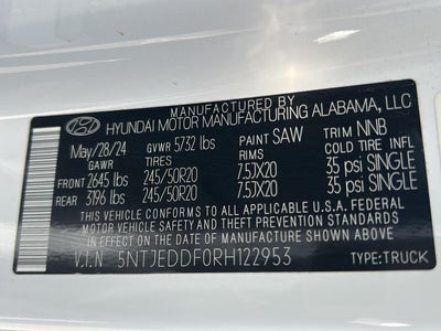2024 Hyundai Santa Cruz Limited
