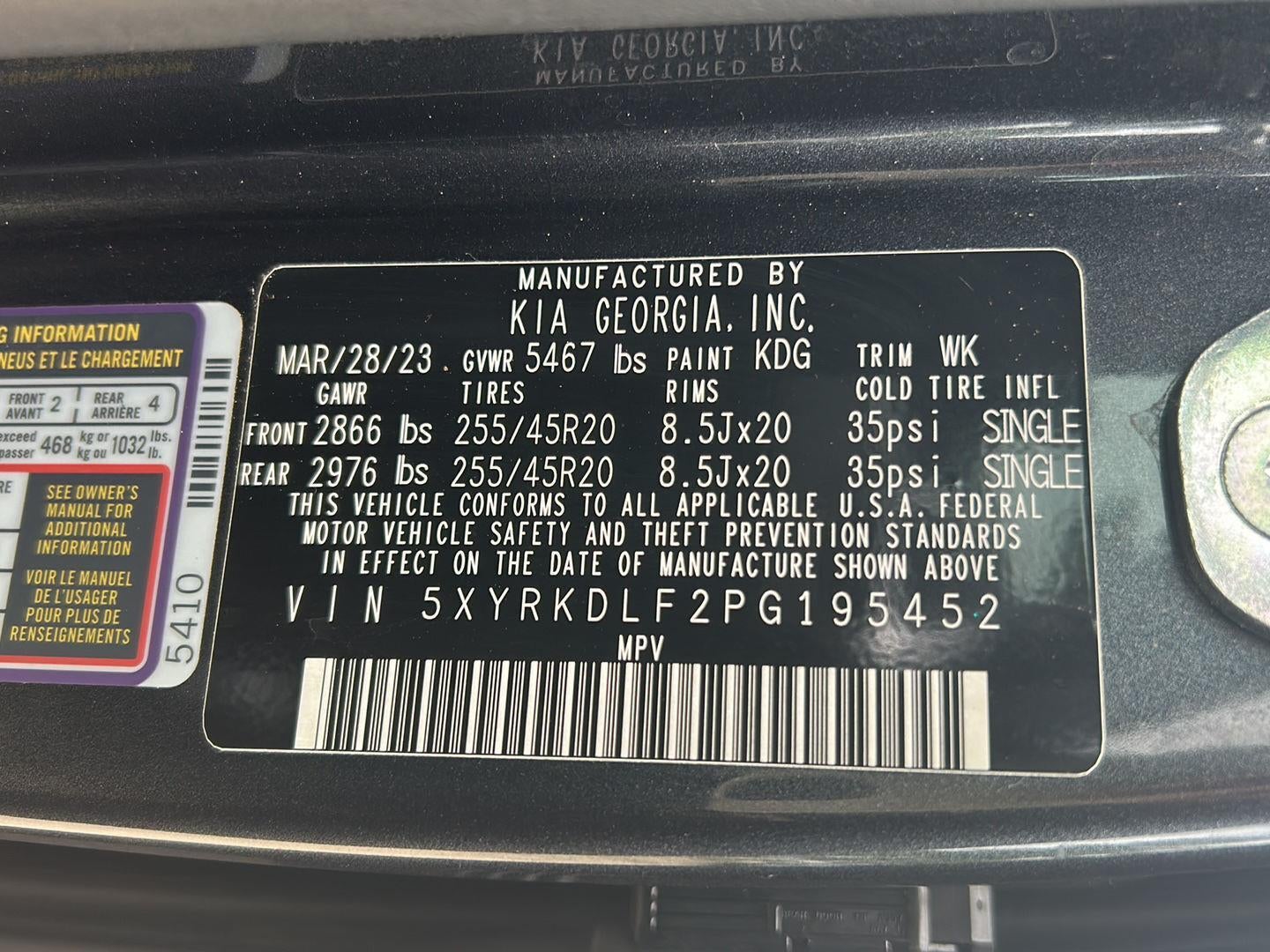 2023 Kia Sorento SX