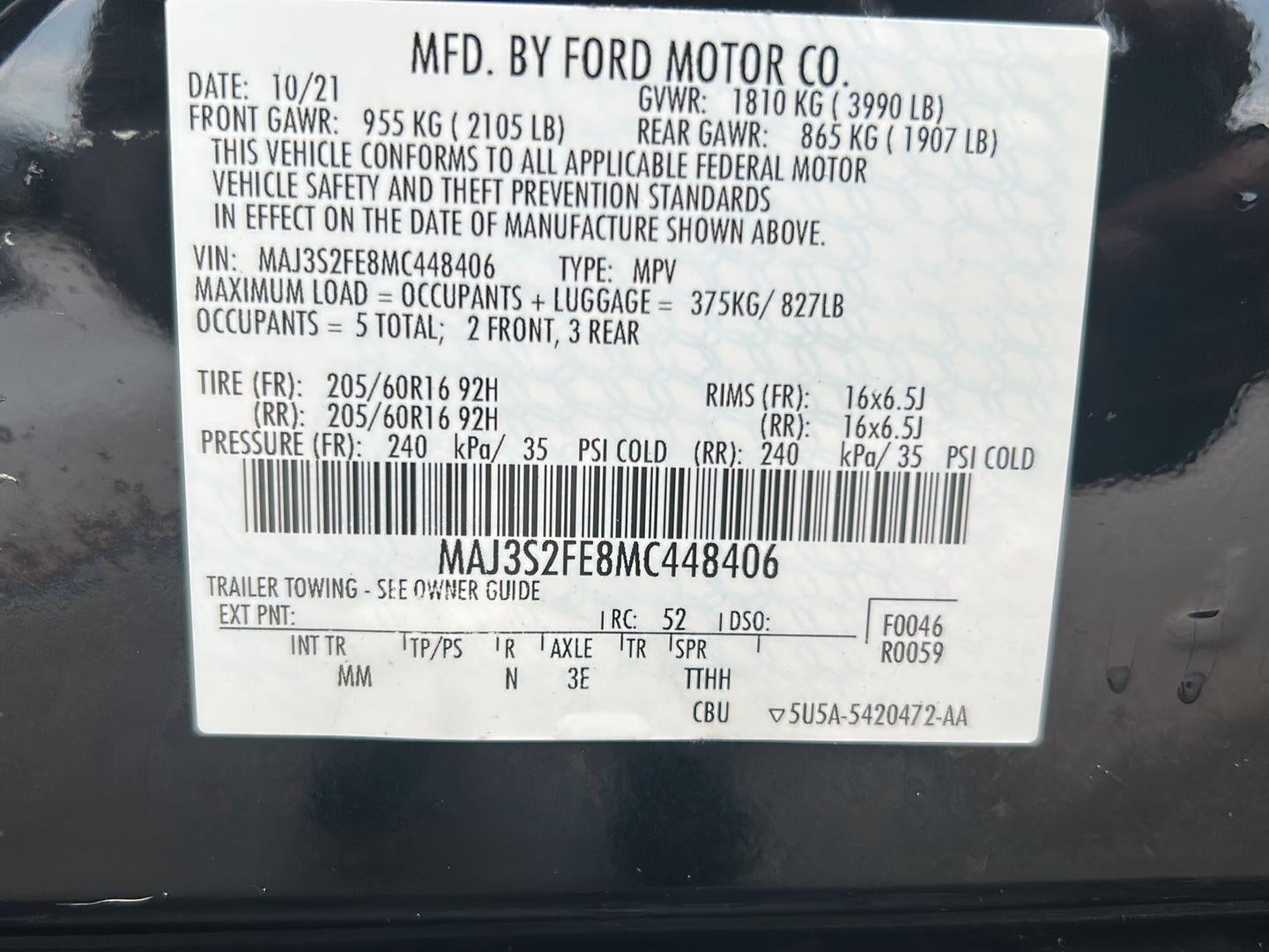 2021 Ford EcoSport S