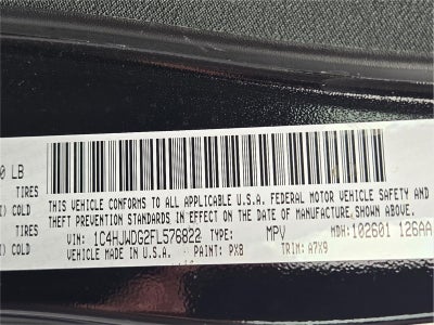 2015 Jeep Wrangler Unlimited Sport
