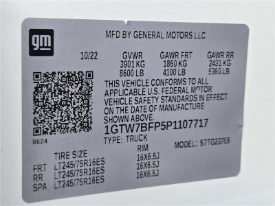 2023 GMC Savana Cargo Van CARGO