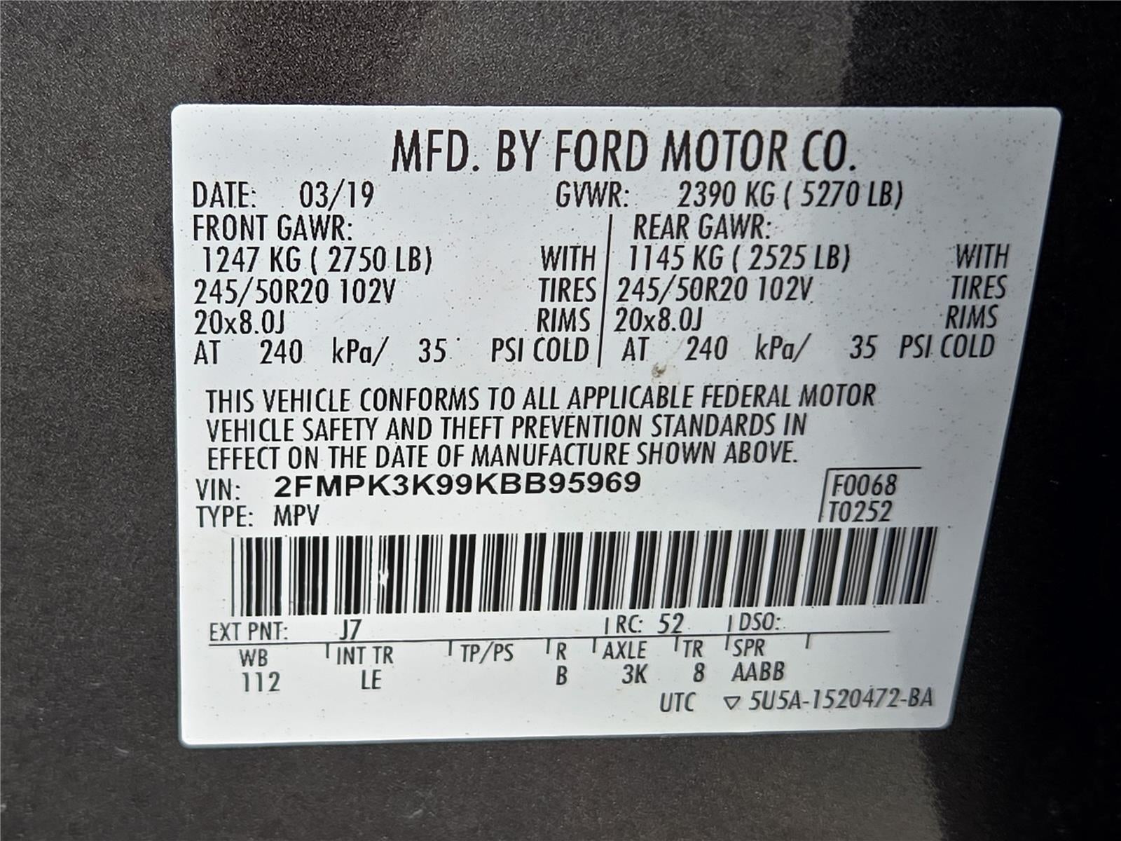 2019 Ford Edge Titanium
