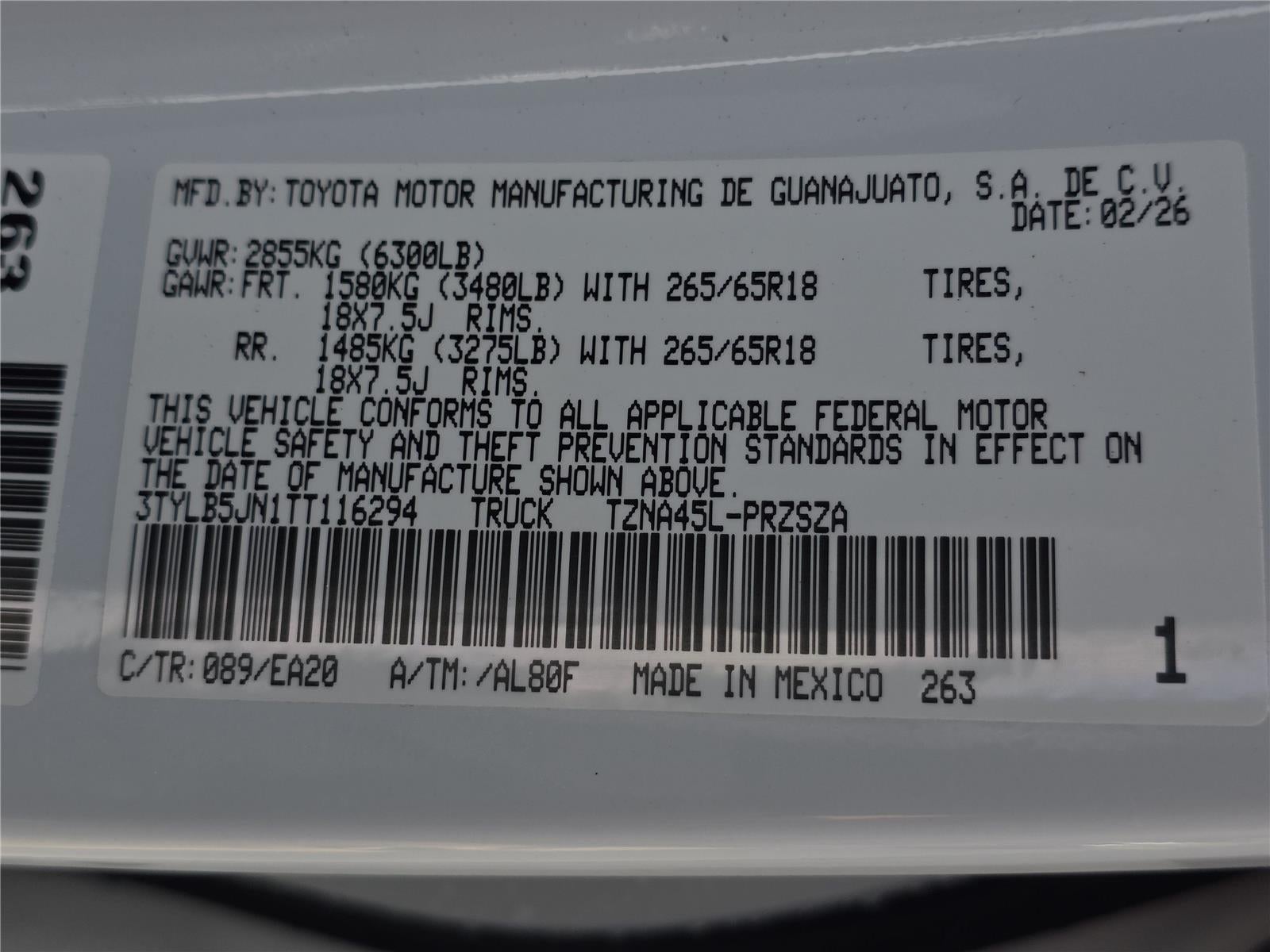 2026 Toyota TACOMA Base