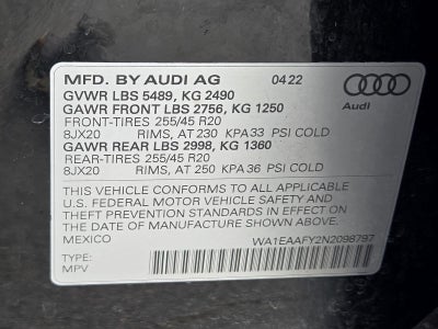 2022 Audi Q5 S line Premium Plus