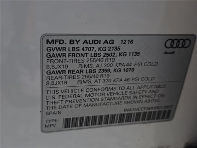 2017 Audi Q3 Premium Plus