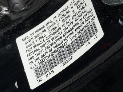 2021 Honda Civic Sedan EX