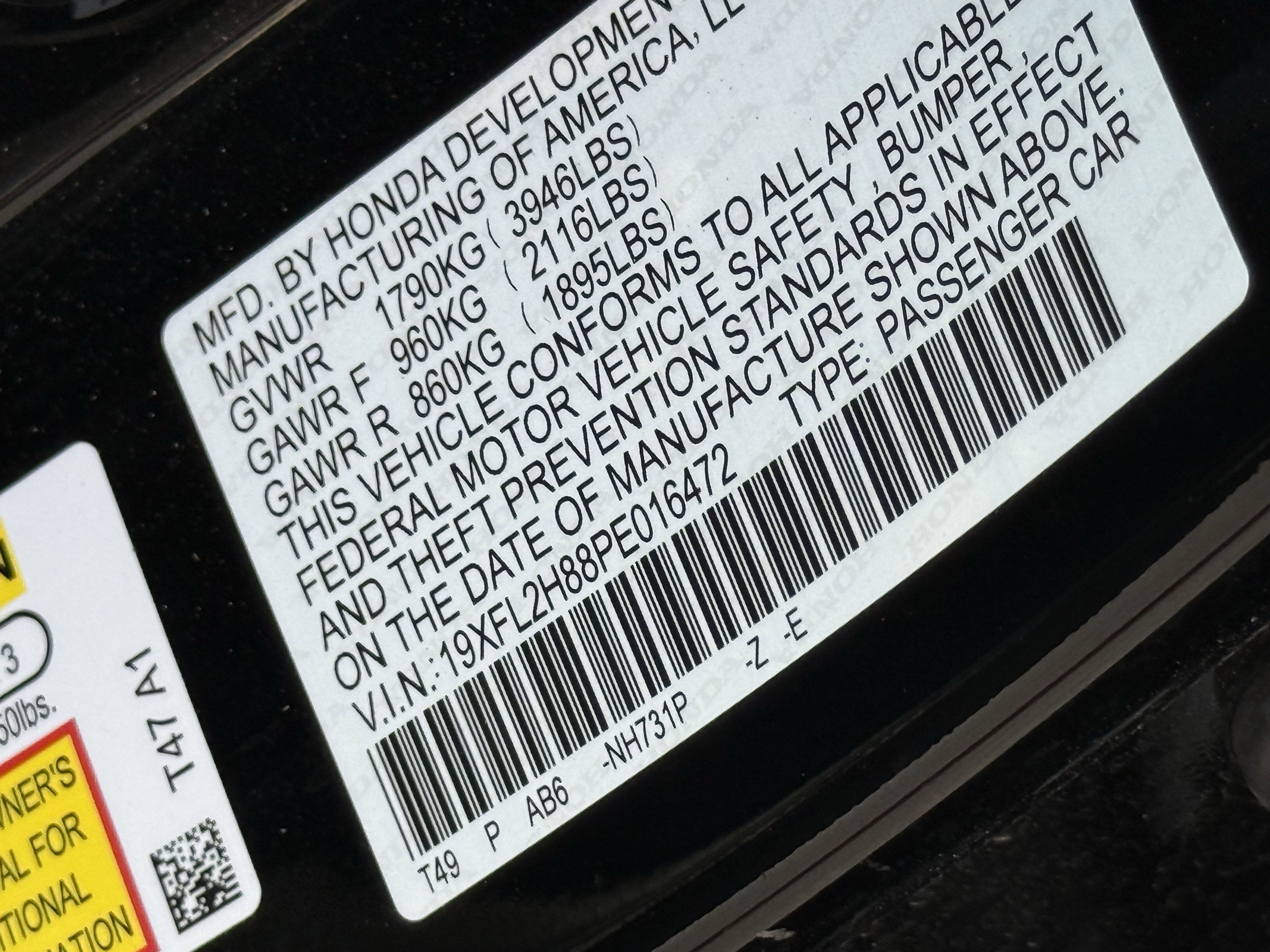 2023 Honda Civic Hatchback Sport