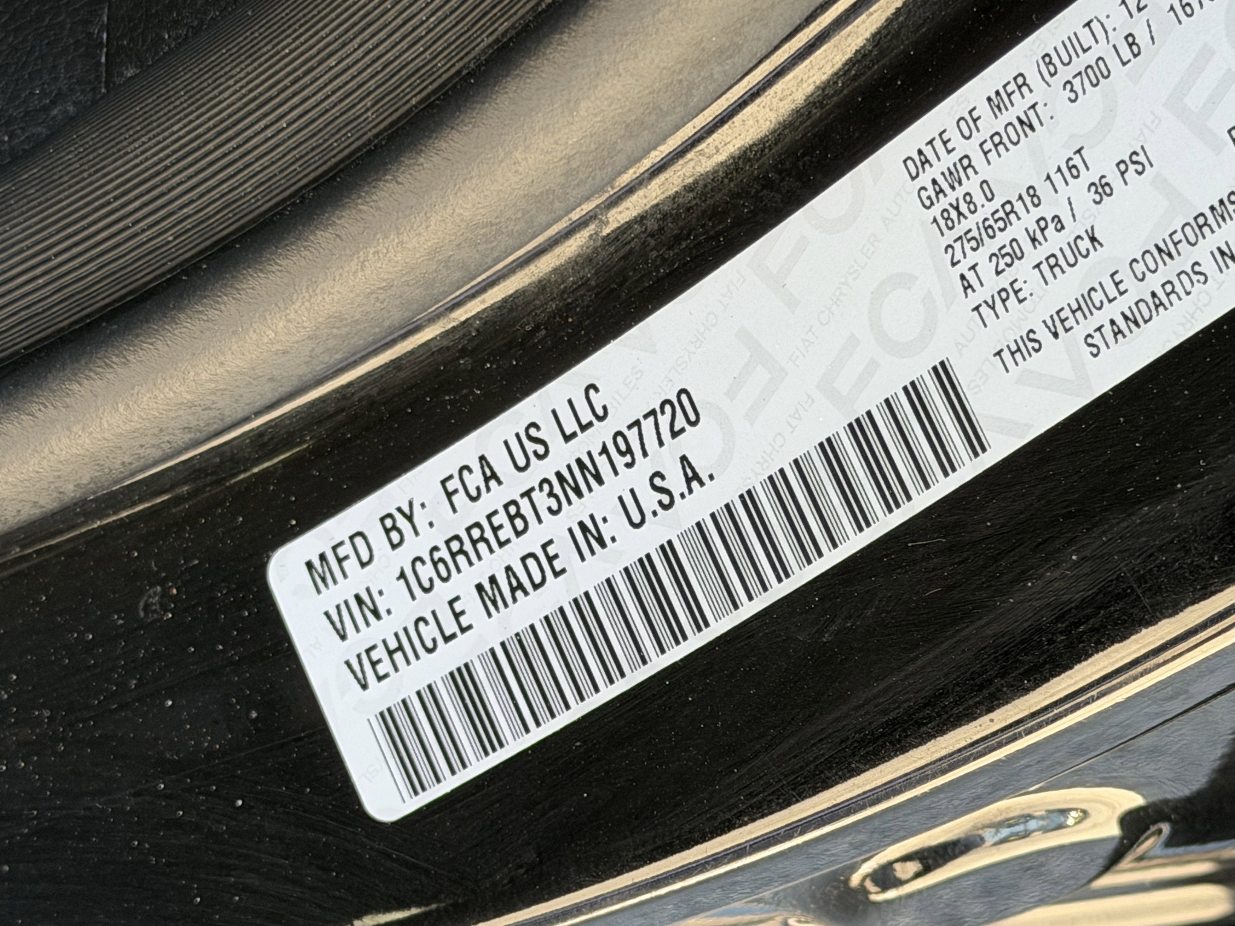 2022 RAM 1500 Lone Star Quad Cab 4x2 6'4' Box