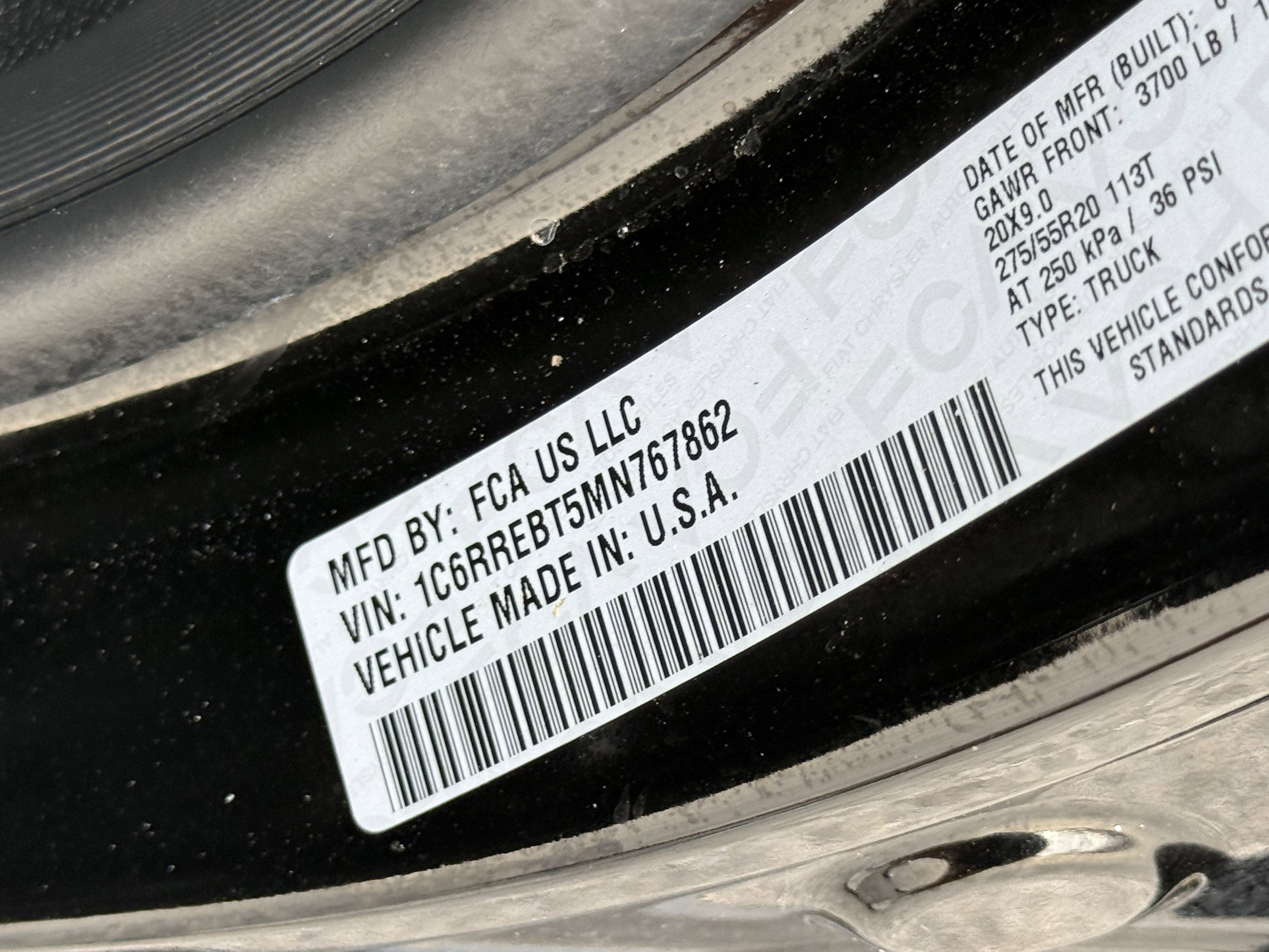 2021 RAM 1500 Lone Star Quad Cab 4x2 6'4' Box