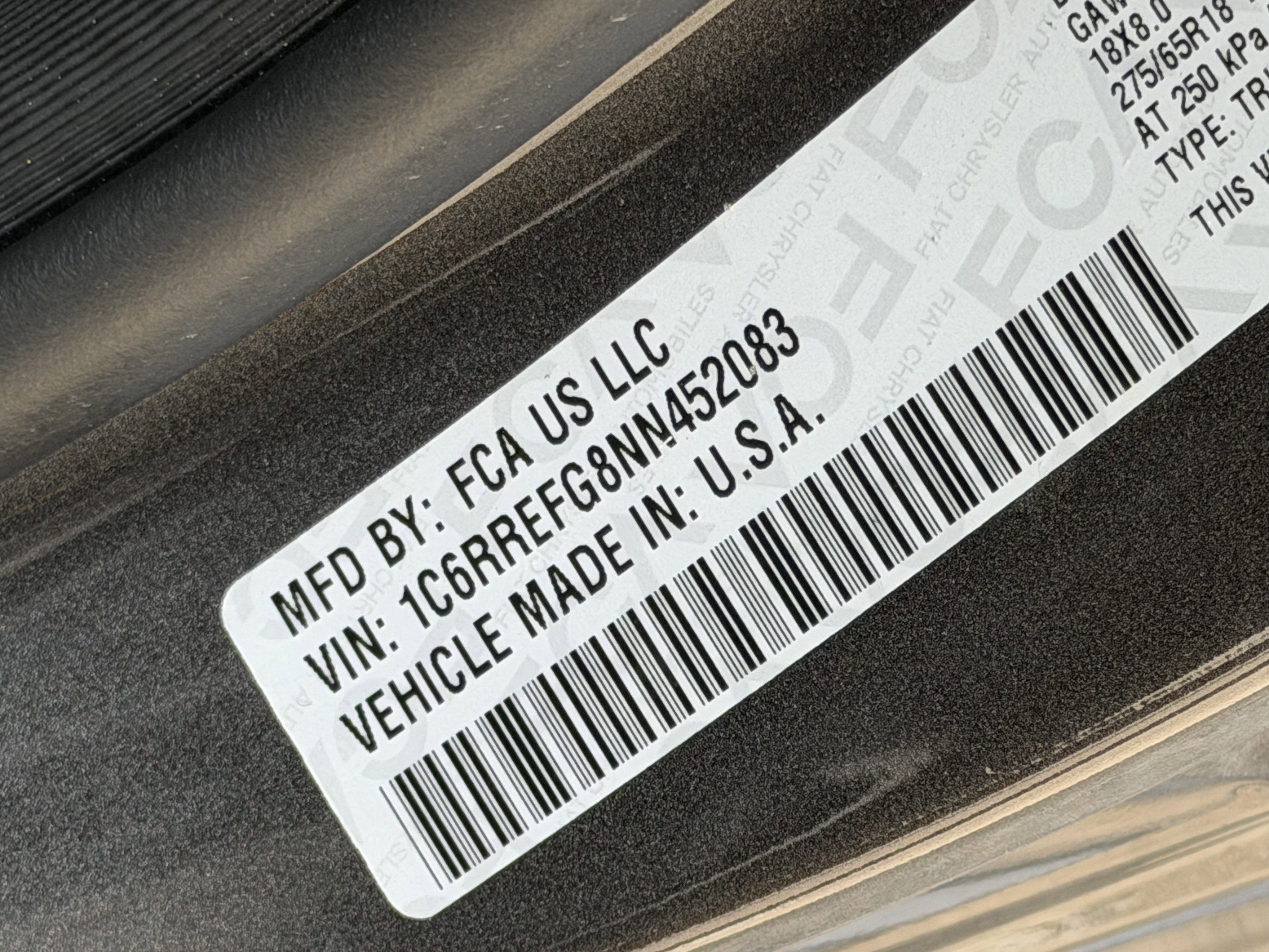 2022 RAM 1500 Lone Star Crew Cab 4x2 5'7' Box