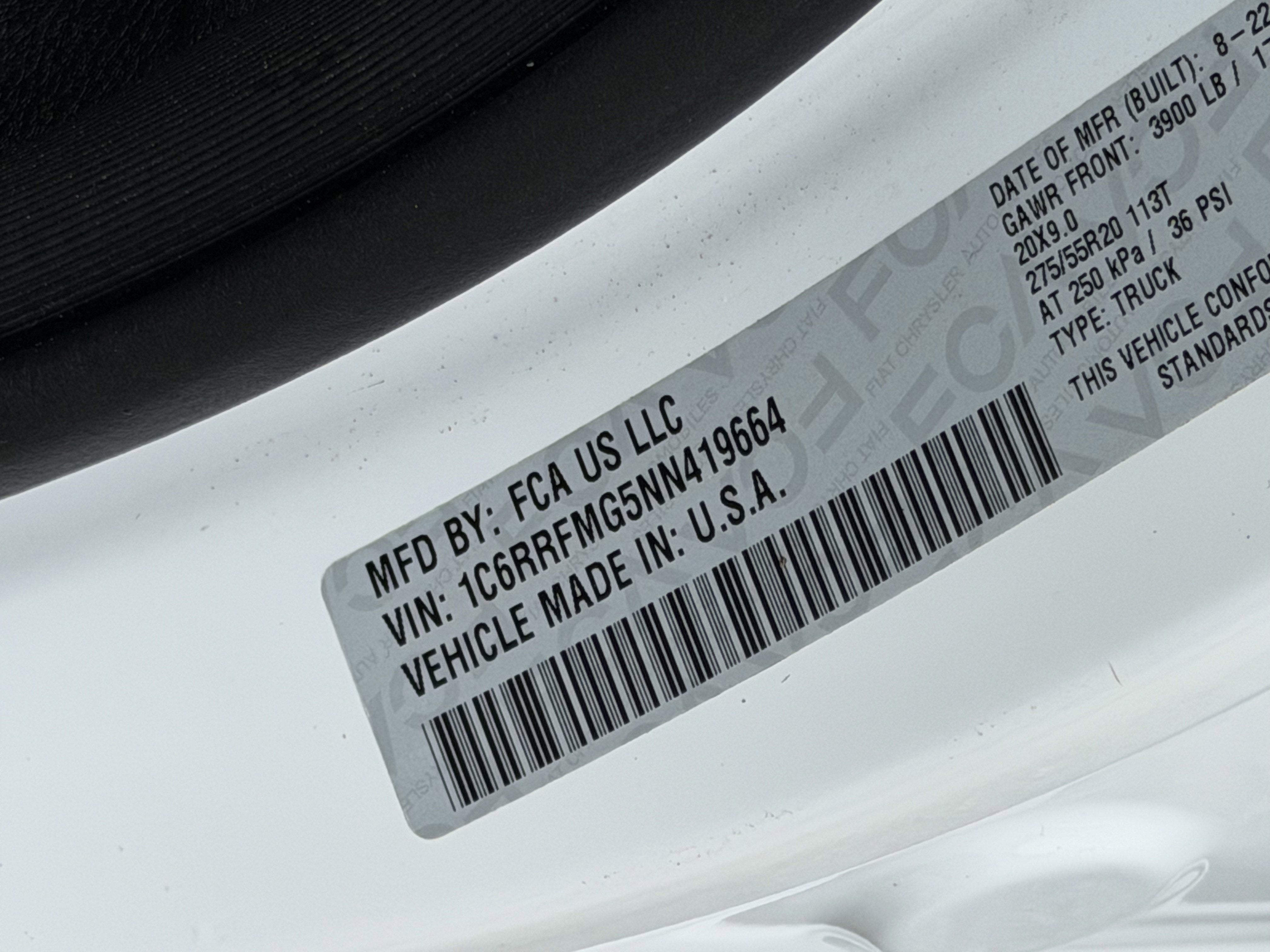 2022 RAM 1500 Big Horn Crew Cab 4x4 6'4' Box