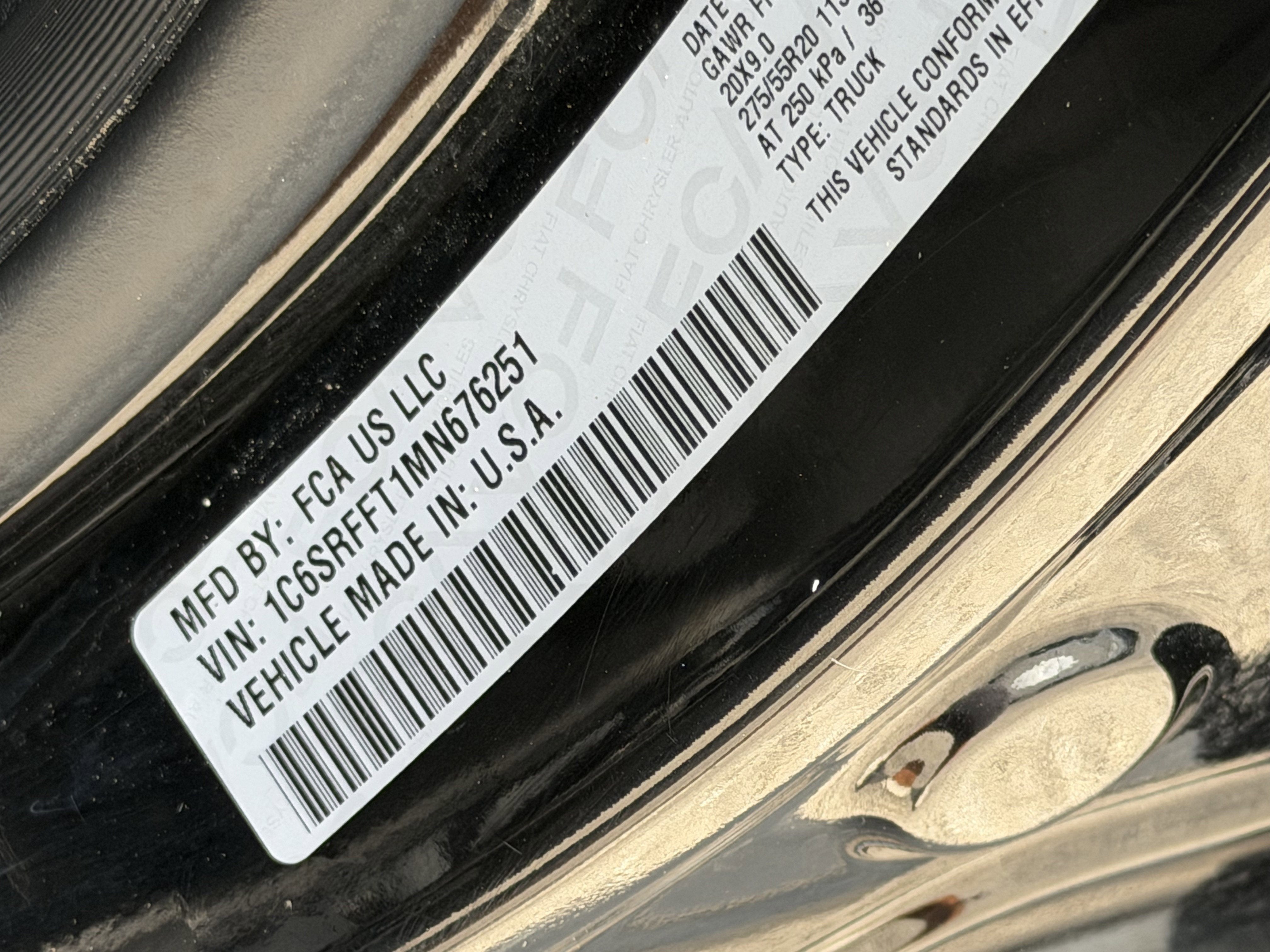 2021 RAM 1500 Lone Star Crew Cab 4x4 5'7' Box