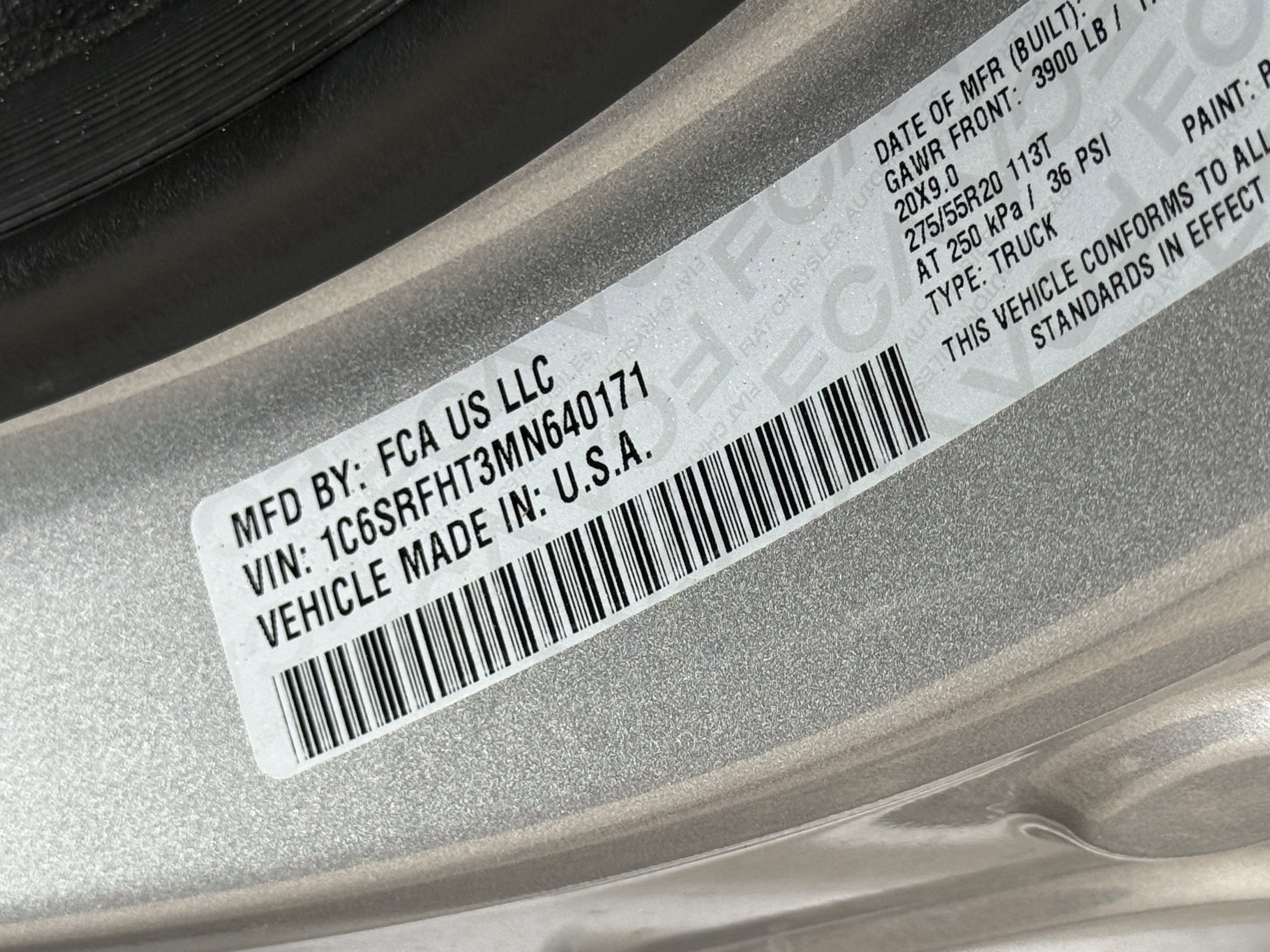 2021 RAM 1500 Limited Crew Cab 4x4 5'7' Box