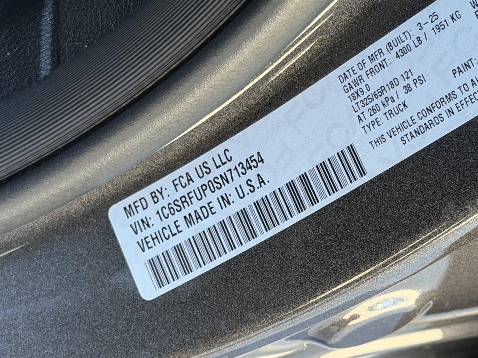 2025 RAM 1500 RHO