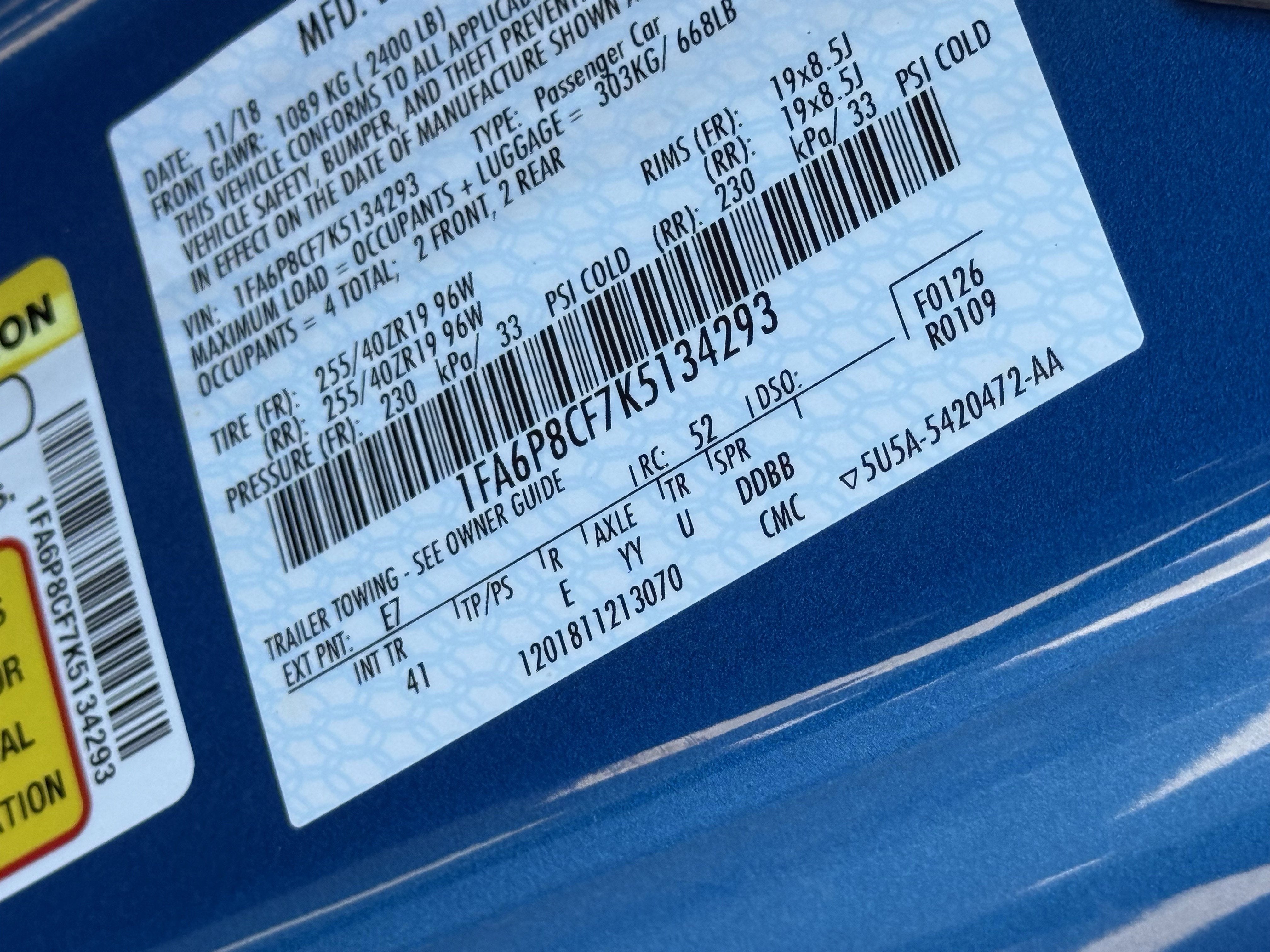 2019 Ford Mustang GT Premium