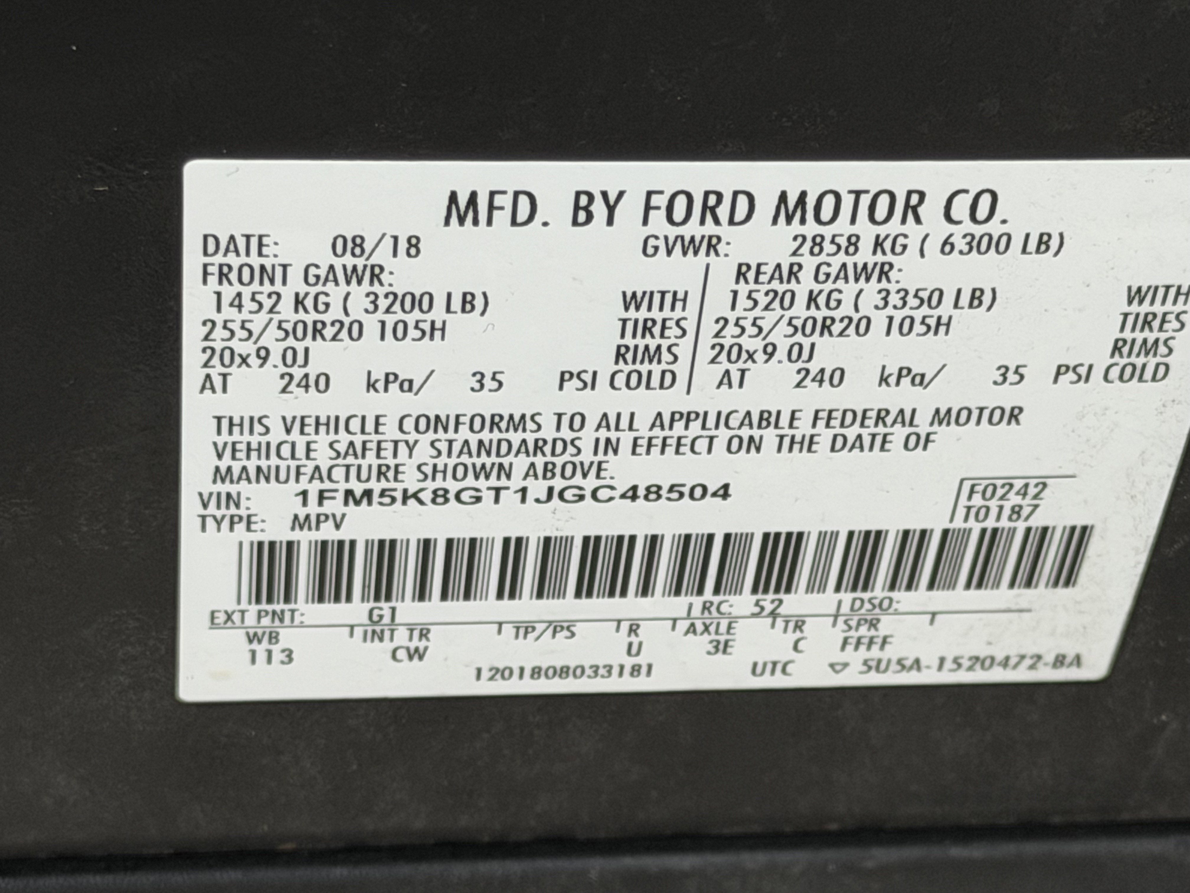 2018 Ford Explorer Sport