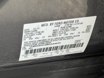 2021 Ford Explorer Platinum